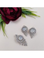 Luxe American Diamond Locket Set